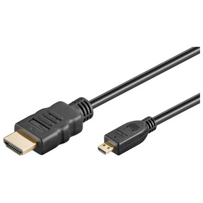 LINK Goobay 31943 Cavo HDMI-A a Micro HDMI-D 4K con Ethernet, 3 m