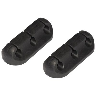 LINK Fermacavi Adesivi a 3 Posizioni, Set da 2, Nero LINK Fermacavi Adesivi a 3 Posizioni, Set da 2, Nero