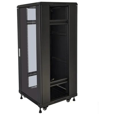 Link LK1927U66N Armadio Rack 19'' 27U 800 Kg Porta Vetro Sicurezza 600x600x1388 mm colore Nero