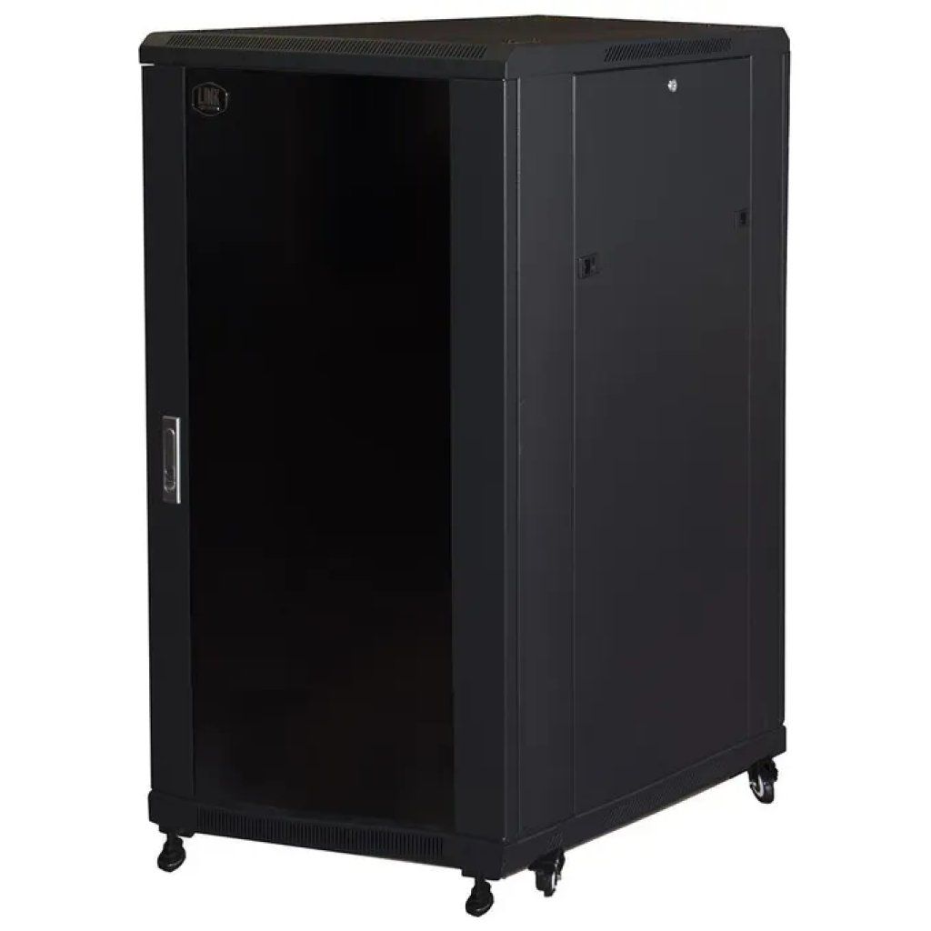 Link Accessori LK1922U68N Rack Indipendente 22U Porta Frontale in Vetro di Sicurezza e Porta Link Accessori LK1922U68N Rack Indipendente 22U Porta Frontale in Vetro di Sicurezza e Porta