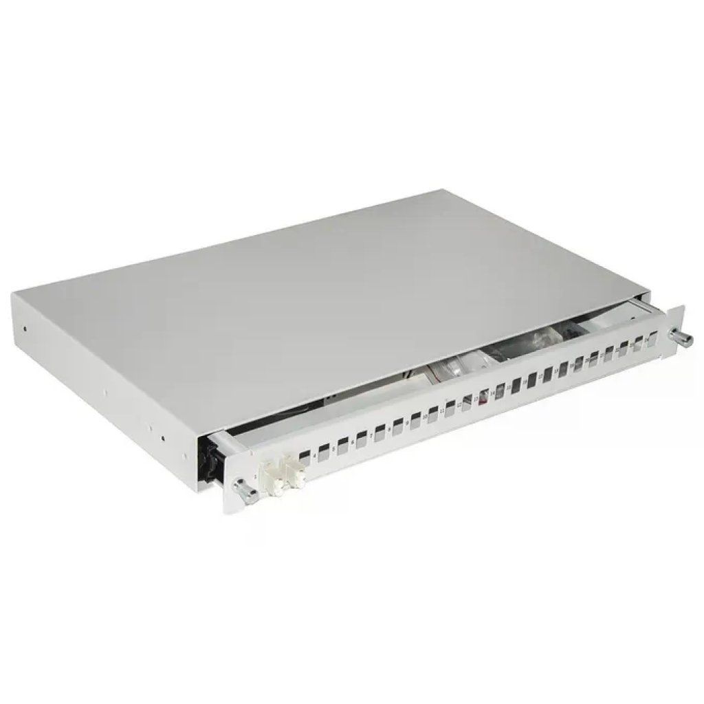 LINK LKFO24GR Cassetto Fibra Ottica 24 Porte per Adattatori LC Duplex e SC Simplex con Binari LINK LKFO24GR Cassetto Fibra Ottica 24 Porte per Adattatori LC Duplex e SC Simplex con Binari