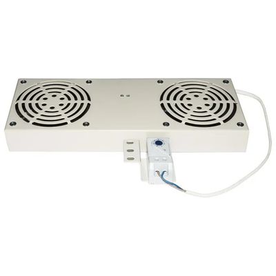 Link LKVENT2G Modulo 2 Ventole con Termostato per Armadi Rack 19'' a Muro colore Grigio Link LKVENT2G Modulo 2 Ventole con Termostato per Armadi Rack 19'' a Muro colore Grigio