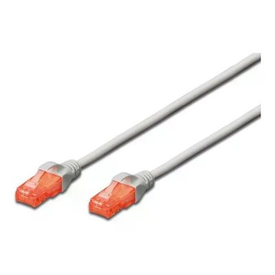 DIGITUS Cavo di rete patch Cat6 U/UTP RJ45, 3 m, grigio