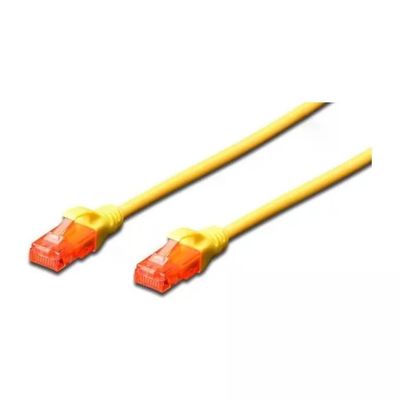 DIGITUS Cavo di rete DIGITUS Cat6 U/UTP RJ45, 3 m, giallo DIGITUS Cavo di rete DIGITUS Cat6 U/UTP RJ45, 3 m, giallo