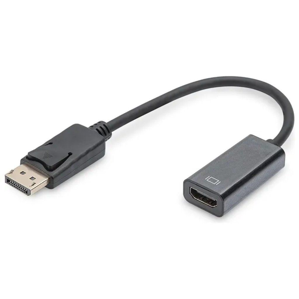 Digitus Adattatore DisplayPort a HDMI Full HD, cavo 15 cm, nero Digitus Adattatore DisplayPort a HDMI Full HD, cavo 15 cm, nero