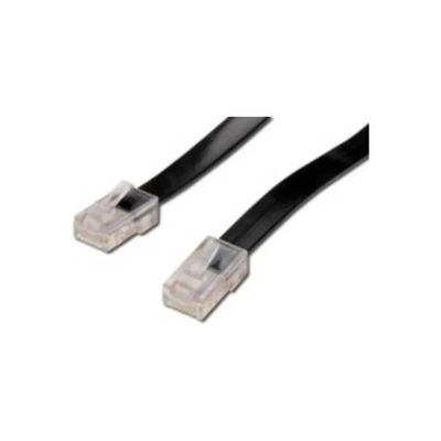 Digitus AK117098 Cavo telefonico piatto RJ45 8P8C, 15 m, nero Digitus AK117098 Cavo telefonico piatto RJ45 8P8C, 15 m, nero