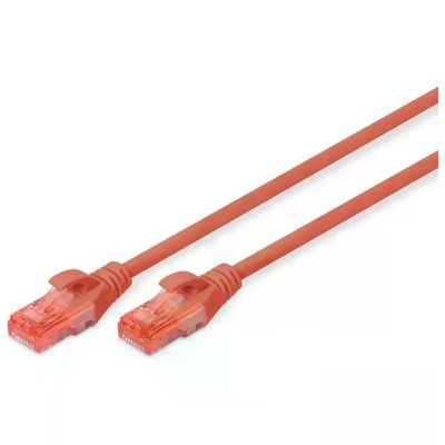 DIGITUS Cavo Ethernet Patch Cat 6 U/UTP RJ45 LSZH Rosso DIGITUS Cavo Ethernet Patch Cat 6 U/UTP RJ45 LSZH Rosso