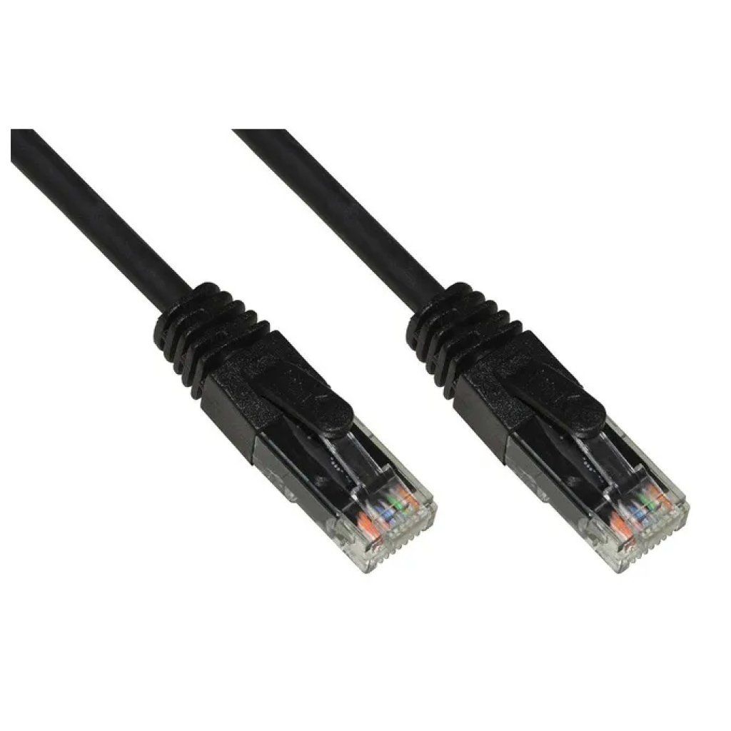 LINK Cavo Ethernet Cat 6A U/UTP nero, 25 cm
