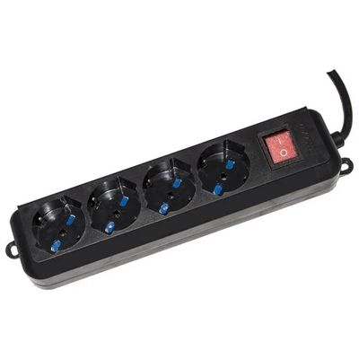LINK LKMP04N Multipresa Universale 4 Prese, 16A, 2500W, Cavo 1,5 m, Nera LINK LKMP04N Multipresa Universale 4 Prese, 16A, 2500W, Cavo 1,5 m, Nera