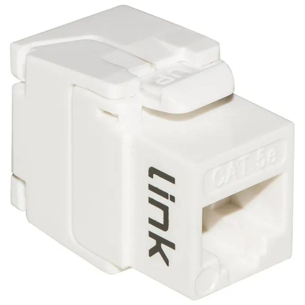 LINK Keystone Jack RJ45 Cat 5e UTP Toolless Bianco 180° LINK Keystone Jack RJ45 Cat 5e UTP Toolless Bianco 180°