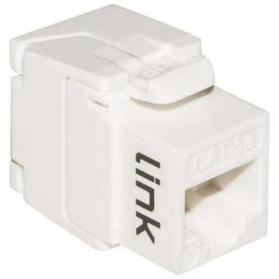 LINK Keystone Jack RJ45 Cat 5e UTP Toolless Bianco 180° LINK Keystone Jack RJ45 Cat 5e UTP Toolless Bianco 180°