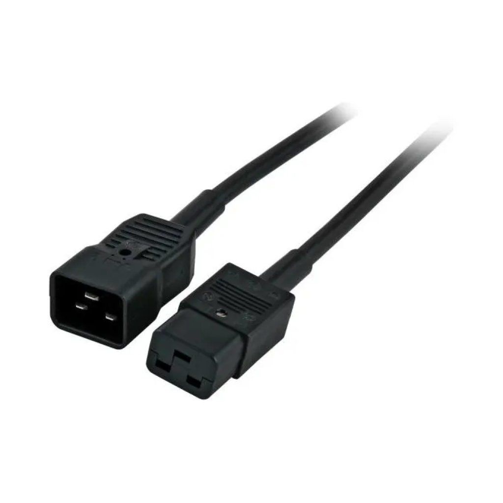 LINK LP21978 Cavo di alimentazione IEC C20 maschio-C19 femmina, 3 m, 16 A, nero