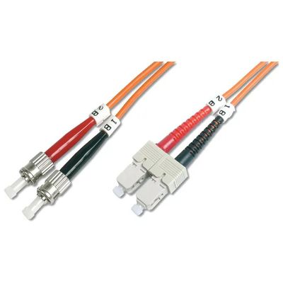 DIGITUS Cavo fibra ottica duplex multimodale ST-SC 50/125 µm, 3 m DIGITUS Cavo fibra ottica duplex multimodale ST-SC 50/125 µm, 3 m