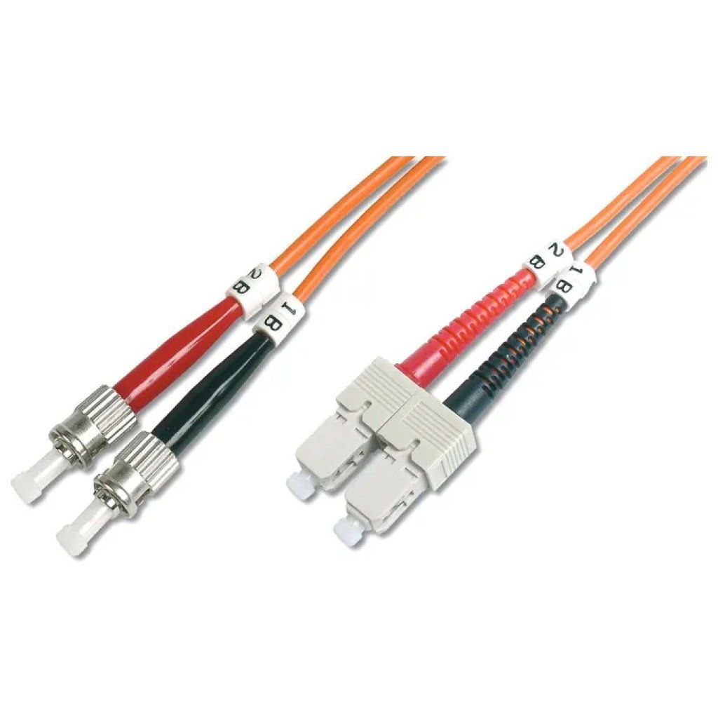 DIGITUS Cavo fibra ottica multimodale duplex ST-SC 50/125 µm, 3 m DIGITUS Cavo fibra ottica multimodale duplex ST-SC 50/125 µm, 3 m