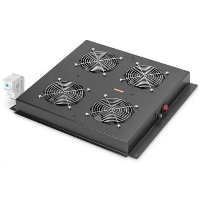 Digitus DN-19 FAN-4-B-N Kit 4 Ventole con Termostato per Armadio Rack 19'' 1U 552 m³-h colore Nero Digitus DN-19 FAN-4-B-N Kit 4 Ventole con Termostato per Armadio Rack 19'' 1U 552 m³-h colore Nero