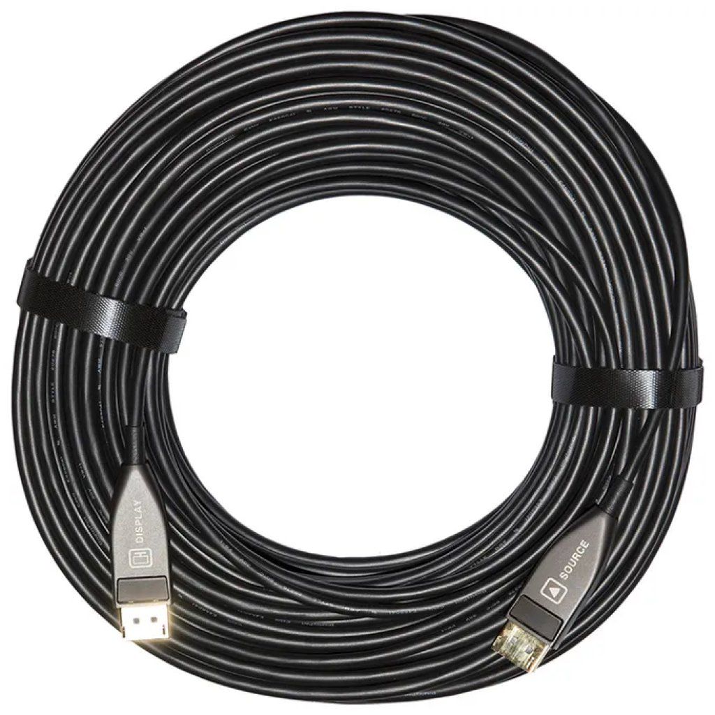 LINK LKCDP50F Cavo Fibra Ottica Ibrido AOC Displayport 1.2 4K60Hz 8Kp60 50 metri colore Nero LINK LKCDP50F Cavo Fibra Ottica Ibrido AOC Displayport 1.2 4K60Hz 8Kp60 50 metri colore Nero