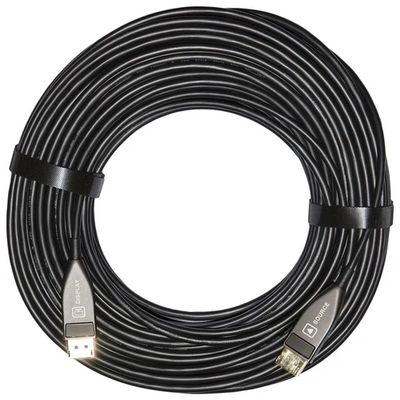 LINK LKCDP50F Cavo Fibra Ottica Ibrido AOC Displayport 1.2 4K60Hz 8Kp60 50 metri colore Nero