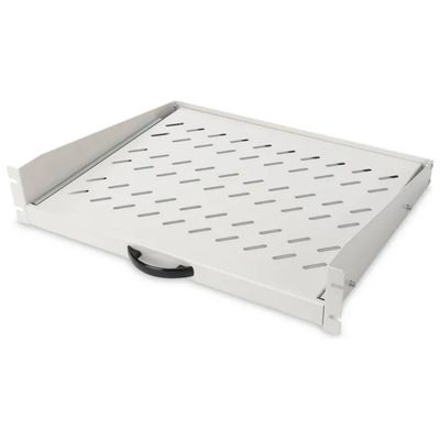 Digitus DN-19-TRAY-2-450 Ripiano Estraibile per Rack 19'' 2U 36,7cm Montanti Frontali 30 Kg colore Grigio