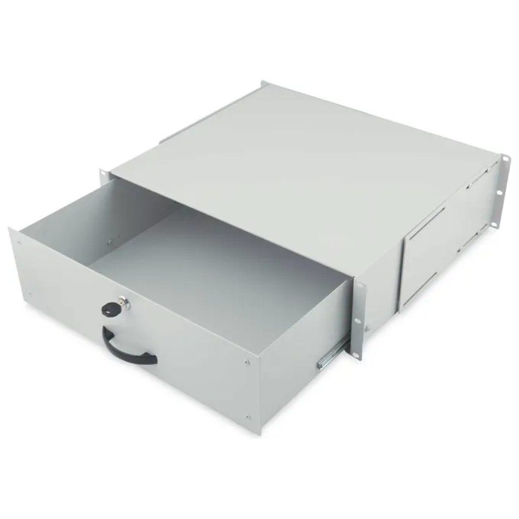Digitus DN-19 KEY-3U Cassetto per Armadi Rack 19'' 3U con Serratura Capacita' 25 Kg colore Grigio Digitus DN-19 KEY-3U Cassetto per Armadi Rack 19'' 3U con Serratura Capacita' 25 Kg colore Grigio