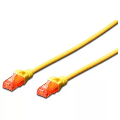 DIGITUS Cavo Ethernet Cat6 UTP RJ45, 0,5 m, giallo DIGITUS Cavo Ethernet Cat6 UTP RJ45, 0,5 m, giallo