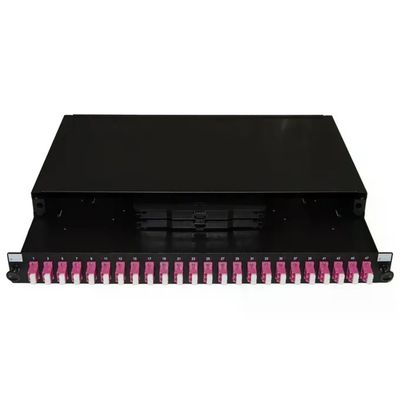 LINK LK24LC4 Pannello Fibra Ottica 19 pollici con 24 Adattatori LC Duplex OM4 Profondita' Regolabile LINK LK24LC4 Pannello Fibra Ottica 19 pollici con 24 Adattatori LC Duplex OM4 Profondita' Regolabile