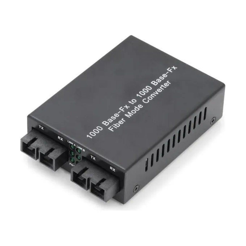 Digitus DN-82124 Media converter Gigabit multimodo monomodo SC SC 1000 Mbit-s 20 km colore Nero