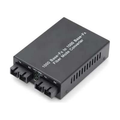 Digitus DN-82124 Media converter Gigabit multimodo monomodo SC SC 1000 Mbit-s 20 km colore Nero