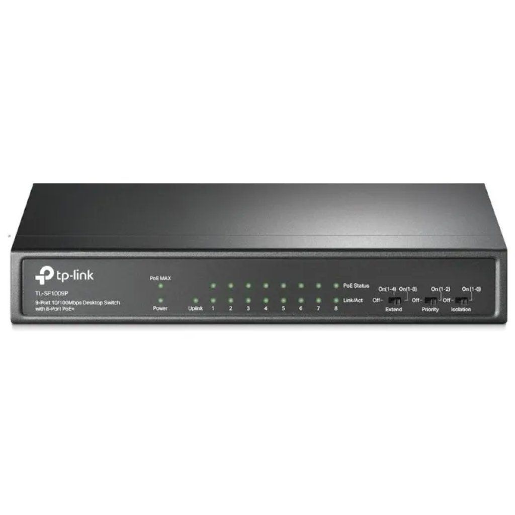 TP-Link TL-SF1009P Switch PoE+ 9 porte Fast Ethernet TP-Link TL-SF1009P Switch PoE+ 9 porte Fast Ethernet