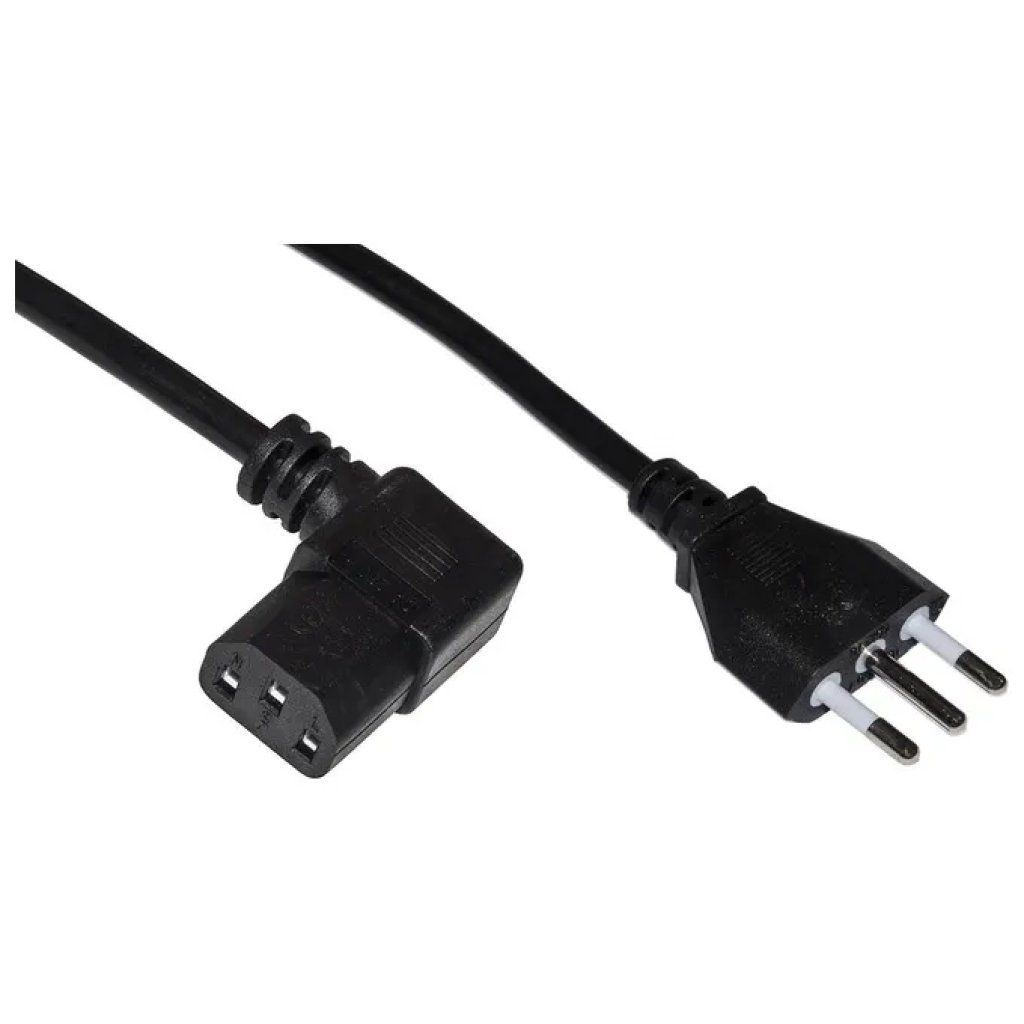 LINK LKIT18D – Cavo di alimentazione 1,8 m con spina italiana e presa IEC C13 angolata, nero LINK LKIT18D – Cavo di alimentazione 1,8 m con spina italiana e presa IEC C13 angolata, nero
