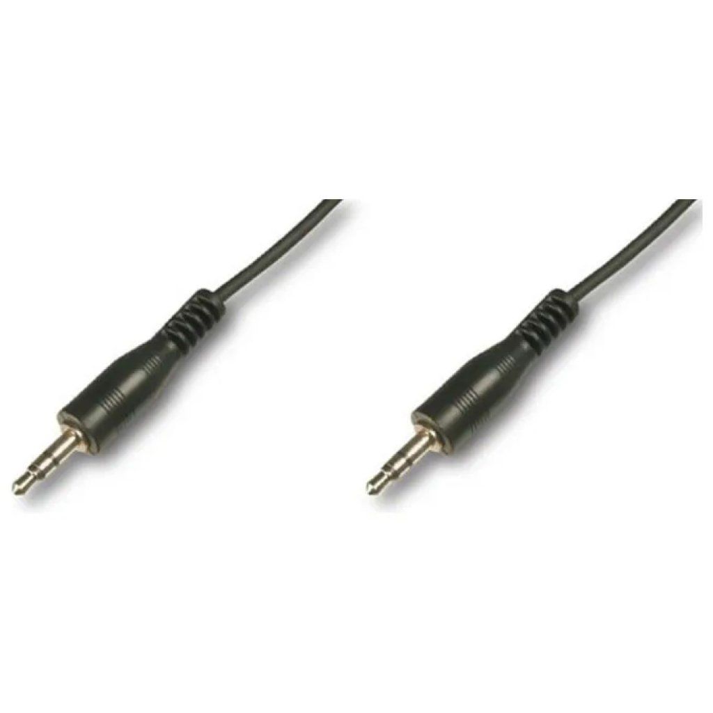 Digitus Cavo audio stereo jack 3,5 mm maschio-maschio, 1,5 m, nero