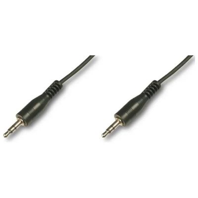 Digitus Cavo audio stereo jack 3,5 mm maschio-maschio, 1,5 m, nero