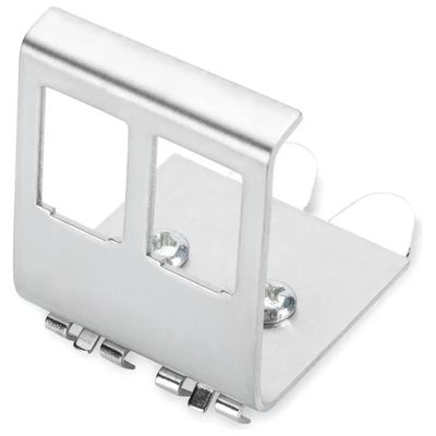 DIGITUS Supporto metallico per guida DIN, 2 moduli Keystone DIGITUS Supporto metallico per guida DIN, 2 moduli Keystone