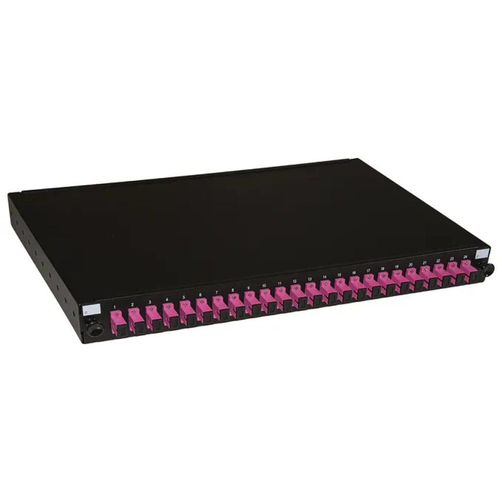 LINK LK24SC4P Pannello Fibra Ottica 19'' 24 Adattatori SC Simplex OM4 con Pigtail Installati LINK LK24SC4P Pannello Fibra Ottica 19'' 24 Adattatori SC Simplex OM4 con Pigtail Installati