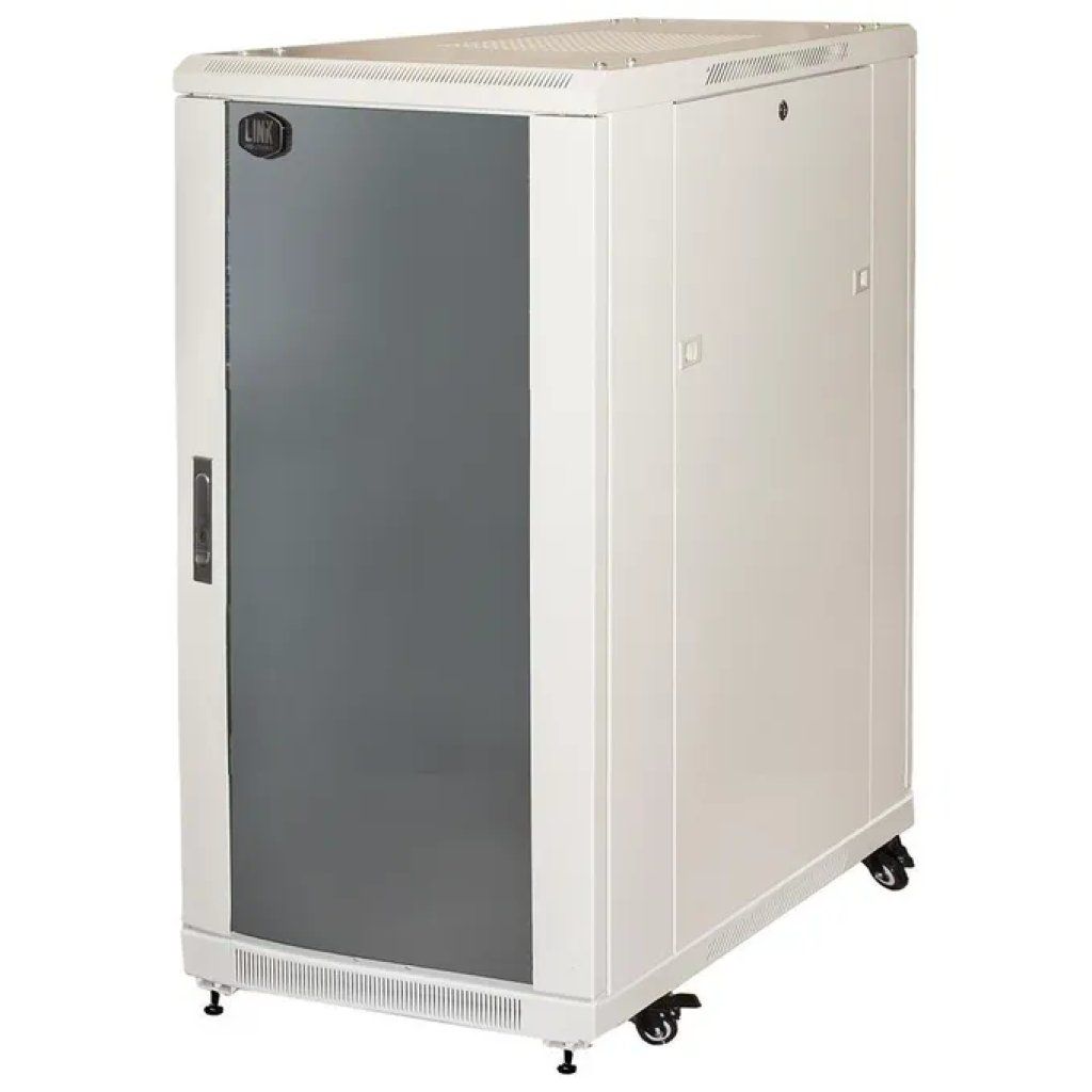 Link Accessori LK1922U68GR Armadio Rack 22U 19'' Porta Vetro Reversibile con Serratura Piedini Link Accessori LK1922U68GR Armadio Rack 22U 19'' Porta Vetro Reversibile con Serratura Piedini