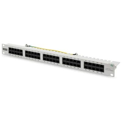 Digitus DN-91350-1 Pannello Patch CAT 3 ISDN 50 Porte RJ-45 Montaggio Rack 1U colore Grigio Digitus DN-91350-1 Pannello Patch CAT 3 ISDN 50 Porte RJ-45 Montaggio Rack 1U colore Grigio