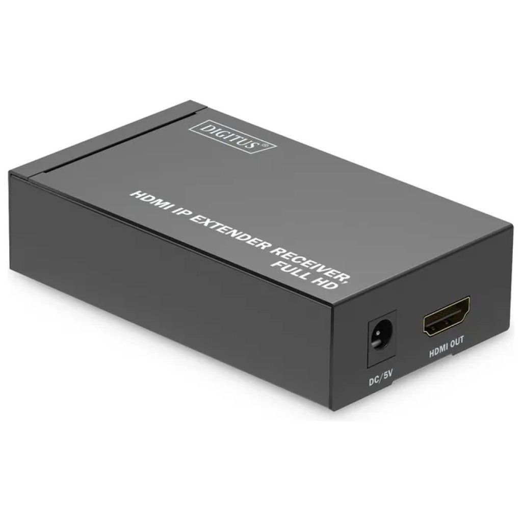 Digitus DS-55518 Ricevitore HDMI IP Extender Full HD 1080p 60Hz Supporto IR HDCP 1.3 colore Nero Digitus DS-55518 Ricevitore HDMI IP Extender Full HD 1080p 60Hz Supporto IR HDCP 1.3 colore Nero