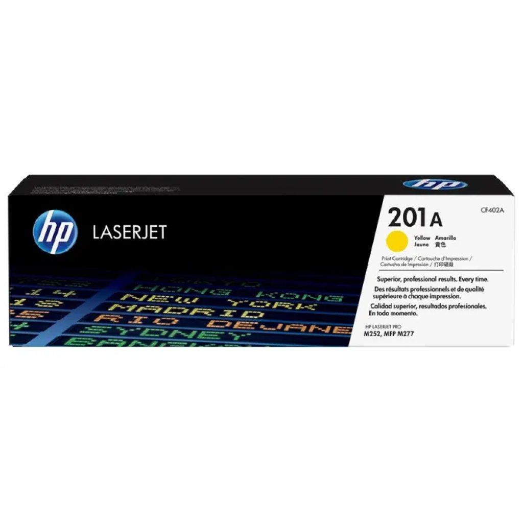 HP CF402A 201A Cartuccia Toner LaserJet originale 1330 pagine per Color LaserJet Pro M252 M277
