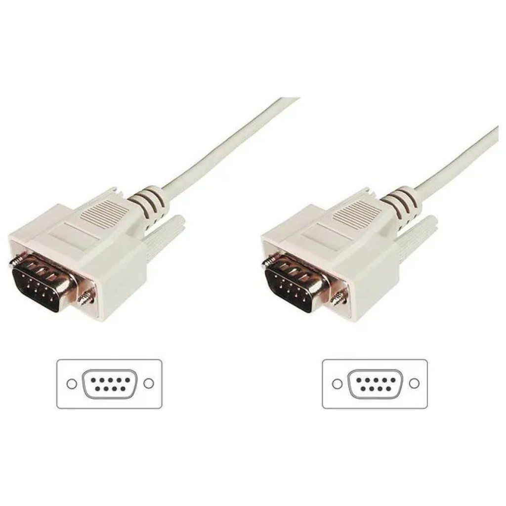 Digitus AK-610107-030-E Cavo seriale D-Sub 9 pin M/M, 3 m, beige Digitus AK-610107-030-E Cavo seriale D-Sub 9 pin M/M, 3 m, beige
