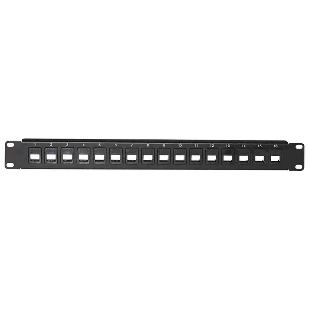LINK LKPV16 Pannello Patch Vuoto 19 LINK LKPV16 Pannello Patch Vuoto 19" 16 Porte Keystone 1U Nero