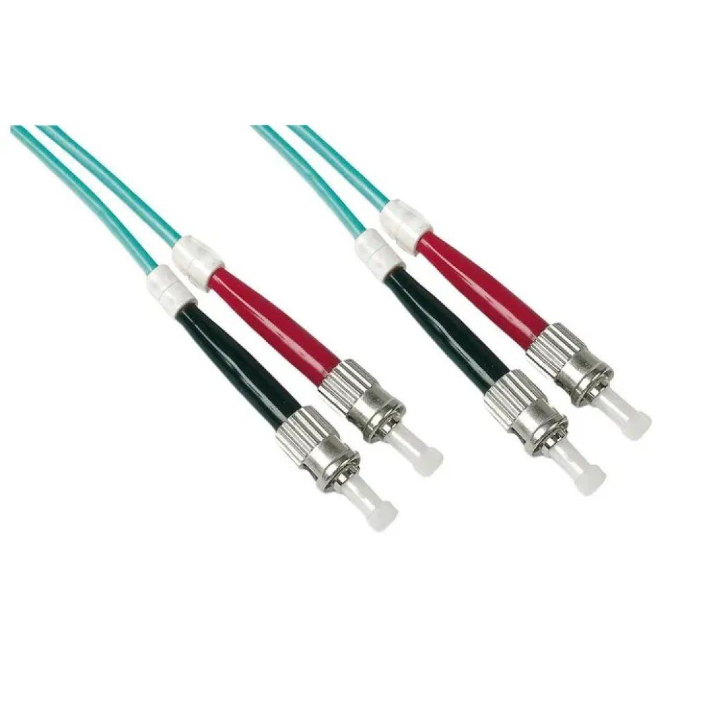 LINK Cavo fibra ottica duplex OM3 ST-ST 50/125 µm, 1 m – LINK