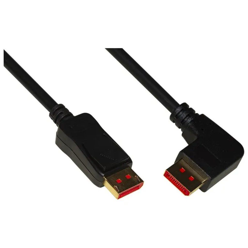 LINK Cavo DisplayPort 1.4 8K, 18 m, angolato a destra LINK Cavo DisplayPort 1.4 8K, 18 m, angolato a destra