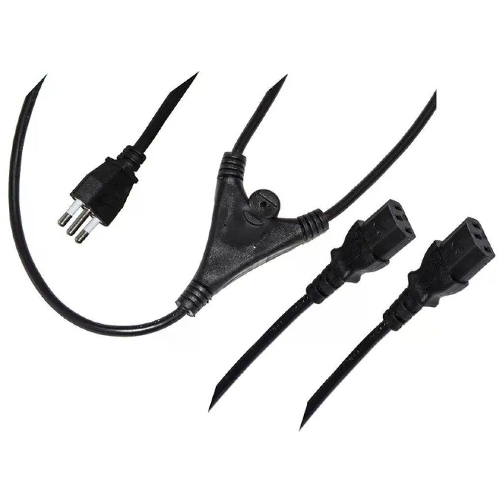 Neutra Cavo sdoppiatore 10A con 2 prese IEC C13, 1,7 m Neutra Cavo sdoppiatore 10A con 2 prese IEC C13, 1,7 m
