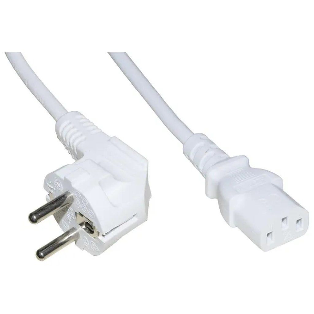 LINK LKSK18B Cavo di alimentazione Schuko 90° a IEC C13, 1,8 m, bianco LINK LKSK18B Cavo di alimentazione Schuko 90° a IEC C13, 1,8 m, bianco