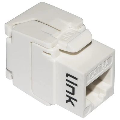 Link Keystone Jack RJ45 UTP Cat 6A Toolless Bianco Link Keystone Jack RJ45 UTP Cat 6A Toolless Bianco