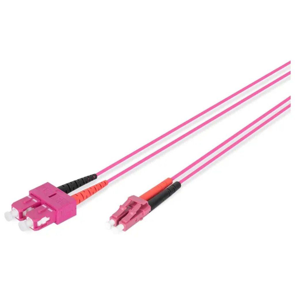 DIGITUS Cavo Fibra Ottica Duplex LC-SC OM4, 1 m