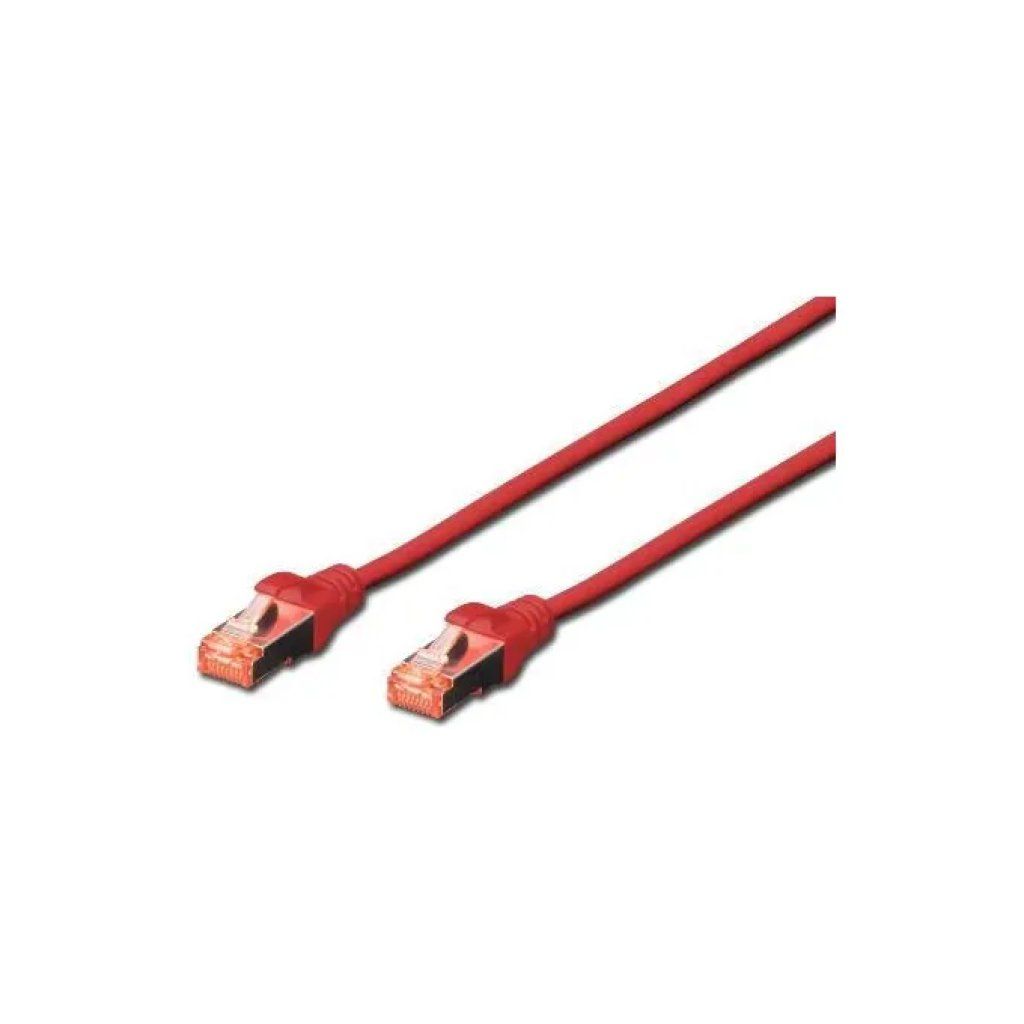 Digitus Cavo Ethernet Patch CAT6 S-FTP RJ45, 3 m, Rosso