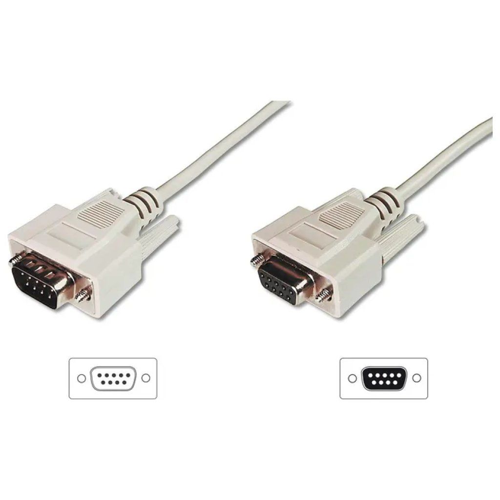 Digitus AK-610203-020-E – Cavo seriale D-Sub 9 pin, maschio-femmina, 2 m Digitus AK-610203-020-E – Cavo seriale D-Sub 9 pin, maschio-femmina, 2 m