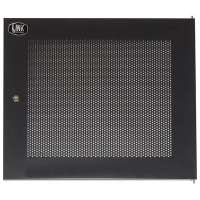 LINK Porta traforata nera con serratura per armadio rack LINK 12U LK1912UNF