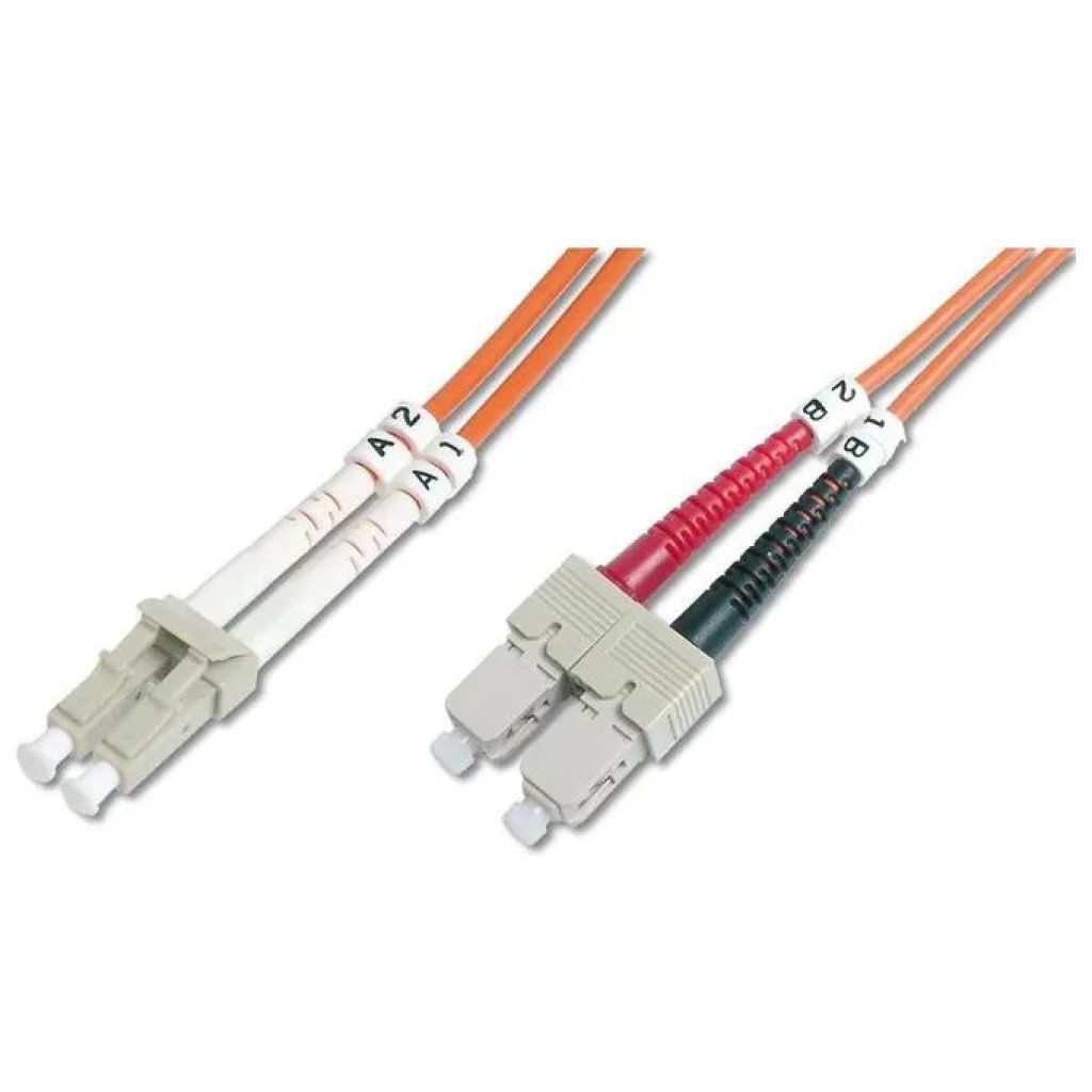 DIGITUS Cavo Fibra Ottica Duplex LC-SC Multimode 50/125 μm, 5 m DIGITUS Cavo Fibra Ottica Duplex LC-SC Multimode 50/125 μm, 5 m