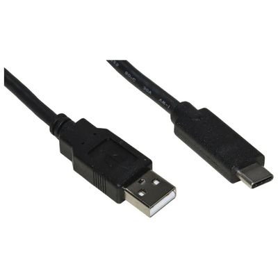 LINK LKC2005H Cavo USB-A a USB-C, 0,5 m, Nero